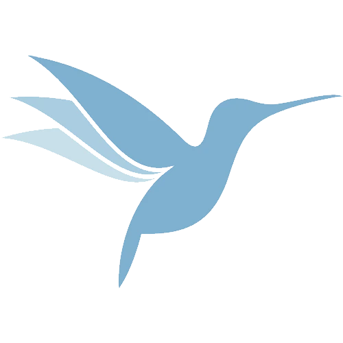 Hummingbird logo for Wellness Counseling located in Winston-Salem, NC